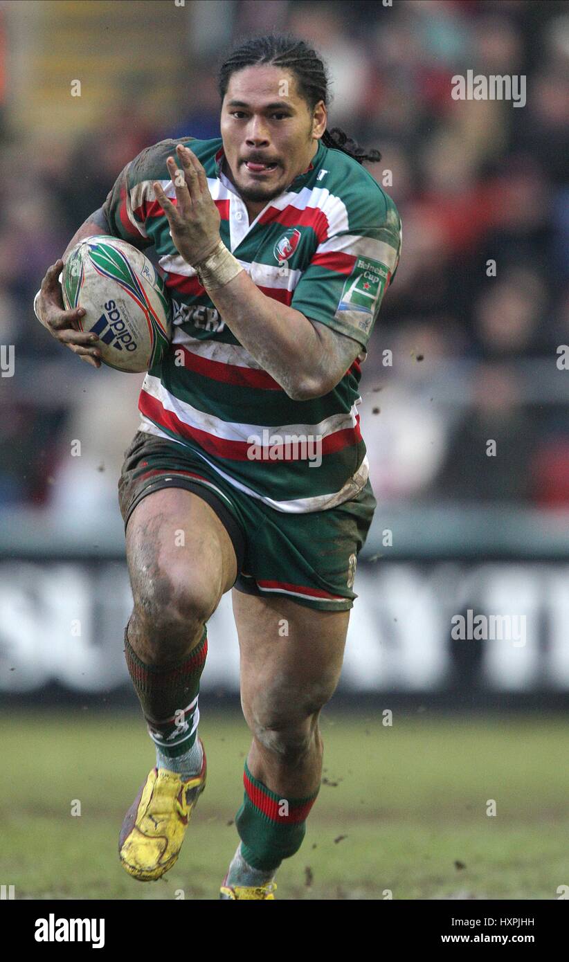 ALESANA TUILAGI LEICESTER TIGERS RU WELFORD ROAD LEICESTER ENGLAND 16. Januar 2010 Stockfoto