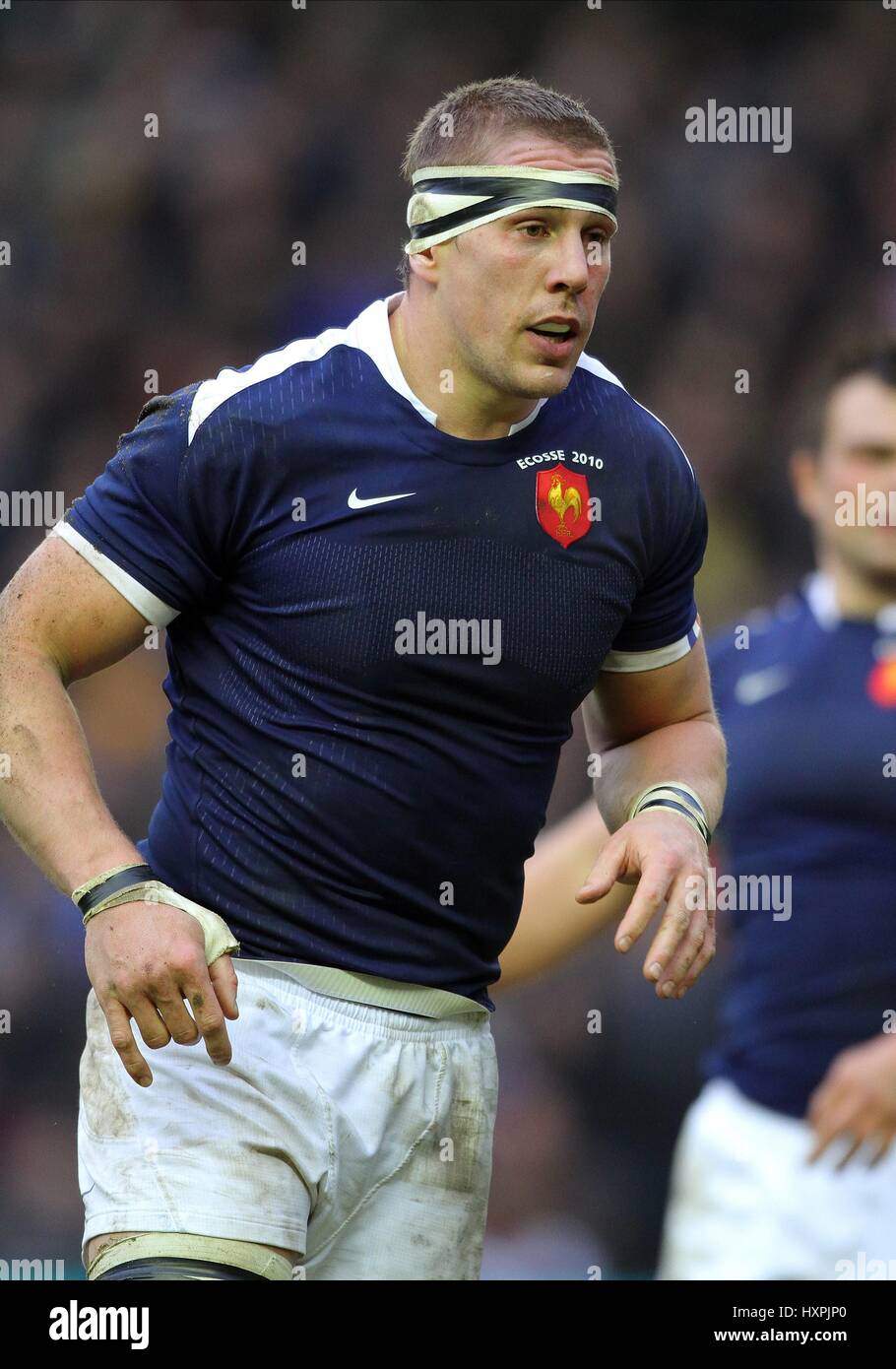 IMANOL HARINORDOQUY Frankreich & BIARITZ MURRAYFIELD EDINBURGH Schottland 7. Februar 2010 Stockfoto