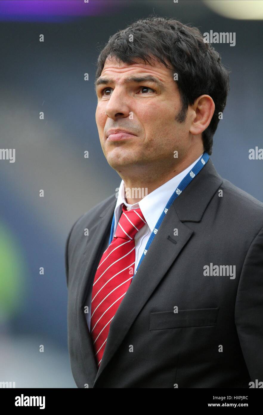 MARC LIÈVREMONT Frankreich RU COACH MURRAYFIELD EDINBURGH Schottland 7. Februar 2010 Stockfoto