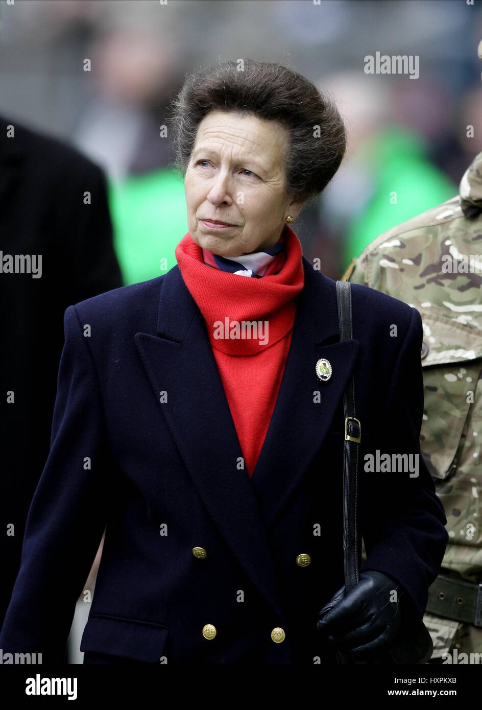 Prinzessin ANNE die PRINCESS ROYAL PRINCESS ROYAL TWICKENHAM MIDDLESEX ENGLAND 13. März 2011 Stockfoto