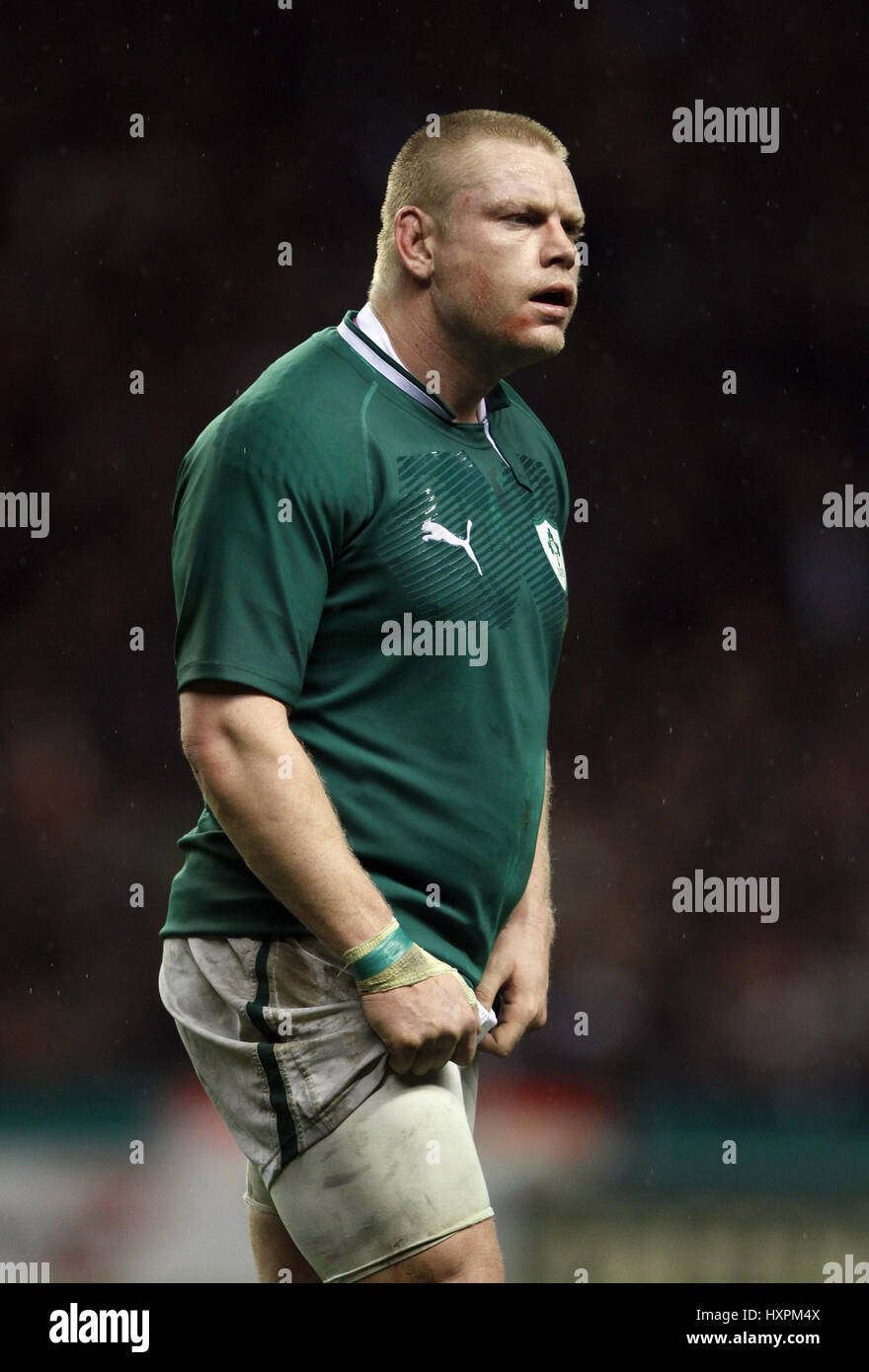 TOM COURT Irland MALONE ULSTER RU Irland & MALONE ULSTER RU TWICKENHAM MIDDLESEX ENGLAND 17. März 2012 Stockfoto