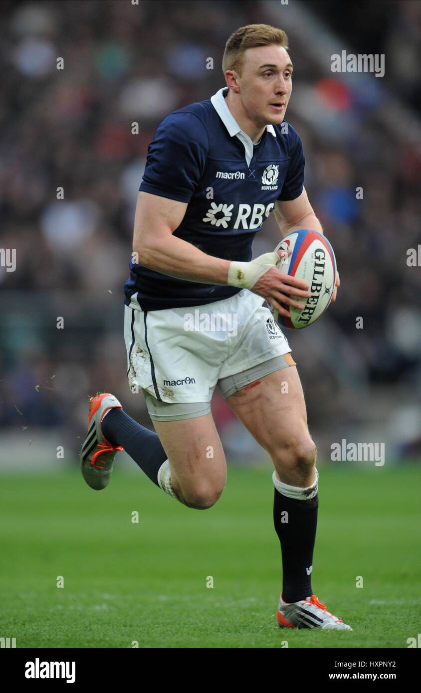 DOUGIE FIFE Schottland EDINBURGH RUGBY & EDINBURGH RUGBY TWICKENHAM LONDON ENGLAND 14. März 2015 Stockfoto