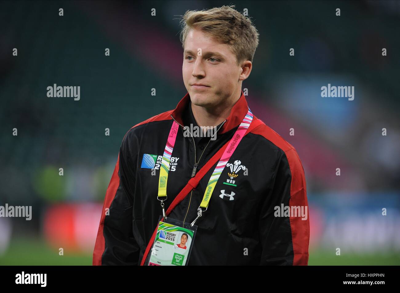 TYLER MORGAN WALES NEWPORT GWENT Drachen WALES & NEWPORT GWENT Drachen TWICKENHAM LONDON ENGLAND 26. September 2015 Stockfoto