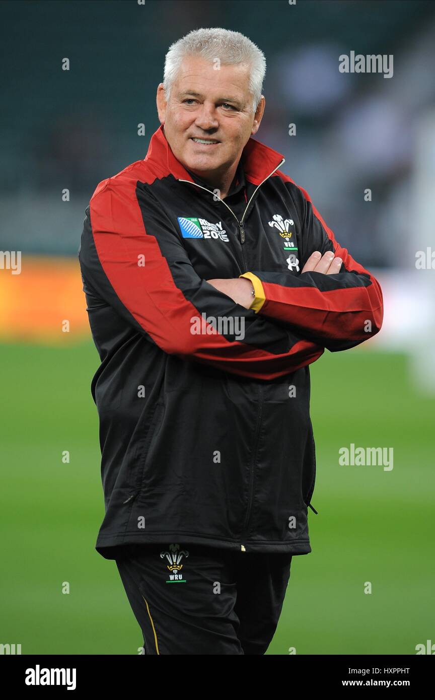 WARREN GATLAND WALES RUGBY UNION COACH WALES Rugby-UNION-Trainer TWICKENHAM LONDON ENGLAND 26. September 2015 Stockfoto