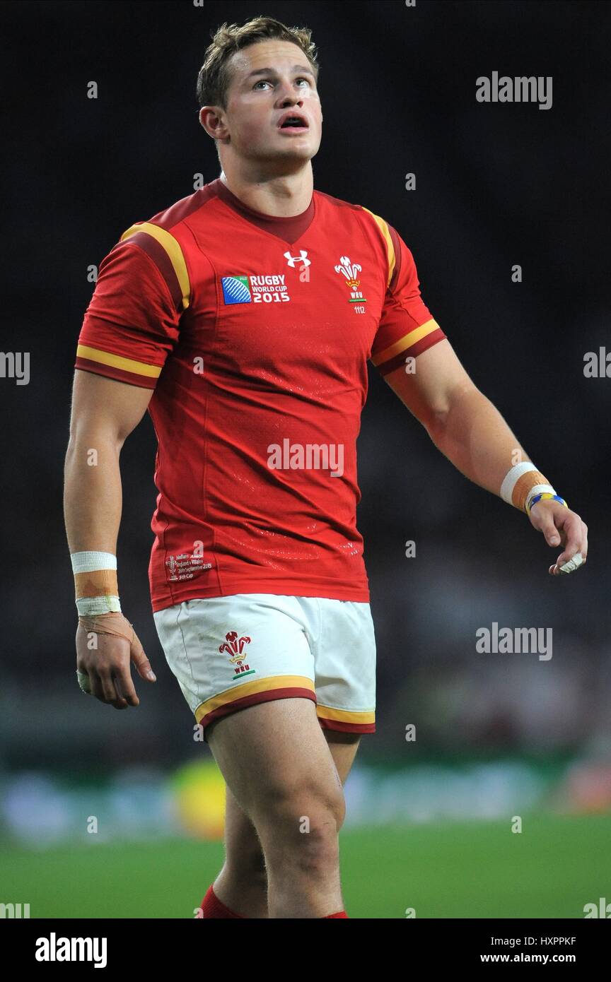 HALLAM AMOS WALES NEWPORT GWENT Drachen WALES & NEWPORT GWENT Drachen TWICKENHAM LONDON ENGLAND 26. September 2015 Stockfoto