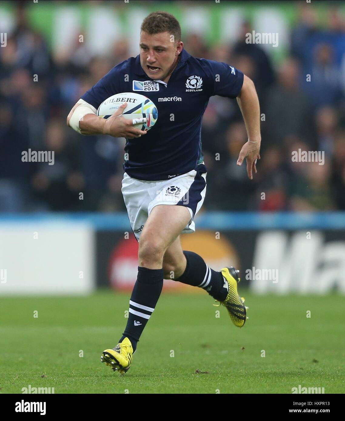 DUNCAN WEIR Schottland Schottland ST JAMES PARK NEWCASTLE ENGLAND 3. Oktober 2015 Stockfoto