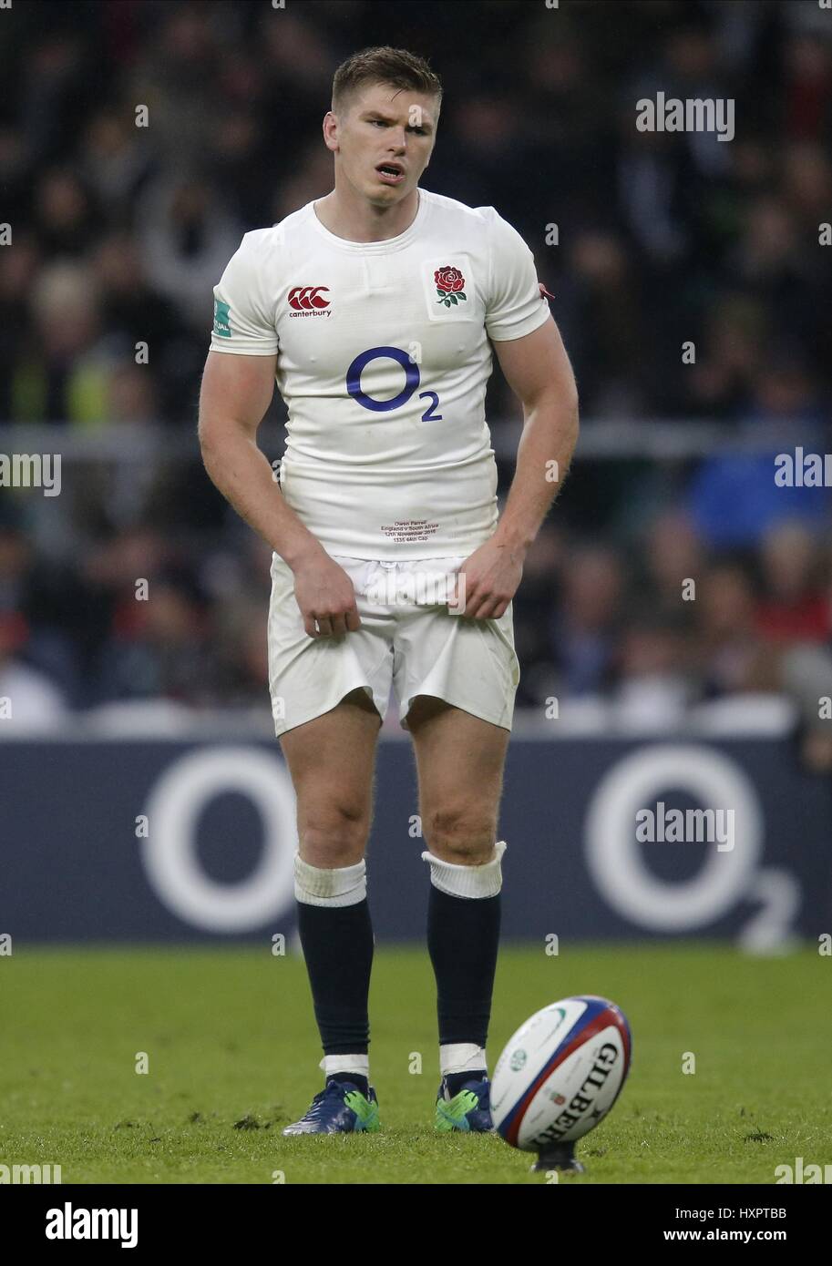 OWEN FARRELL ENGLAND Sarazenen RU ENGLAND & Sarazenen RU TWICKENHAM LONDON ENGLAND 12. November 2016 Stockfoto