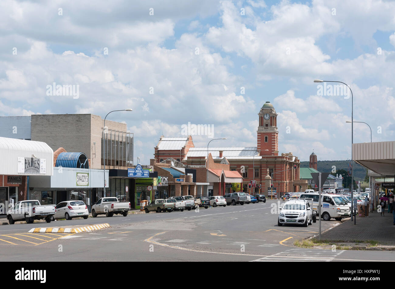 Harrismith Rathaus (nationales Denkmal), Warden Street, Harrismith, Free State Provinz, Republik Südafrika Stockfoto