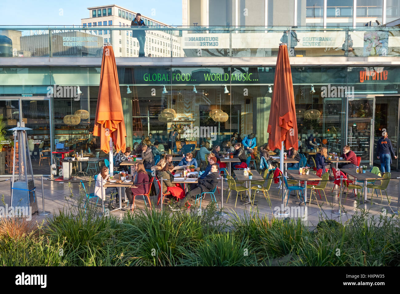 Restaurants im Southbank Centre, London England Vereinigtes Königreich UK Stockfoto