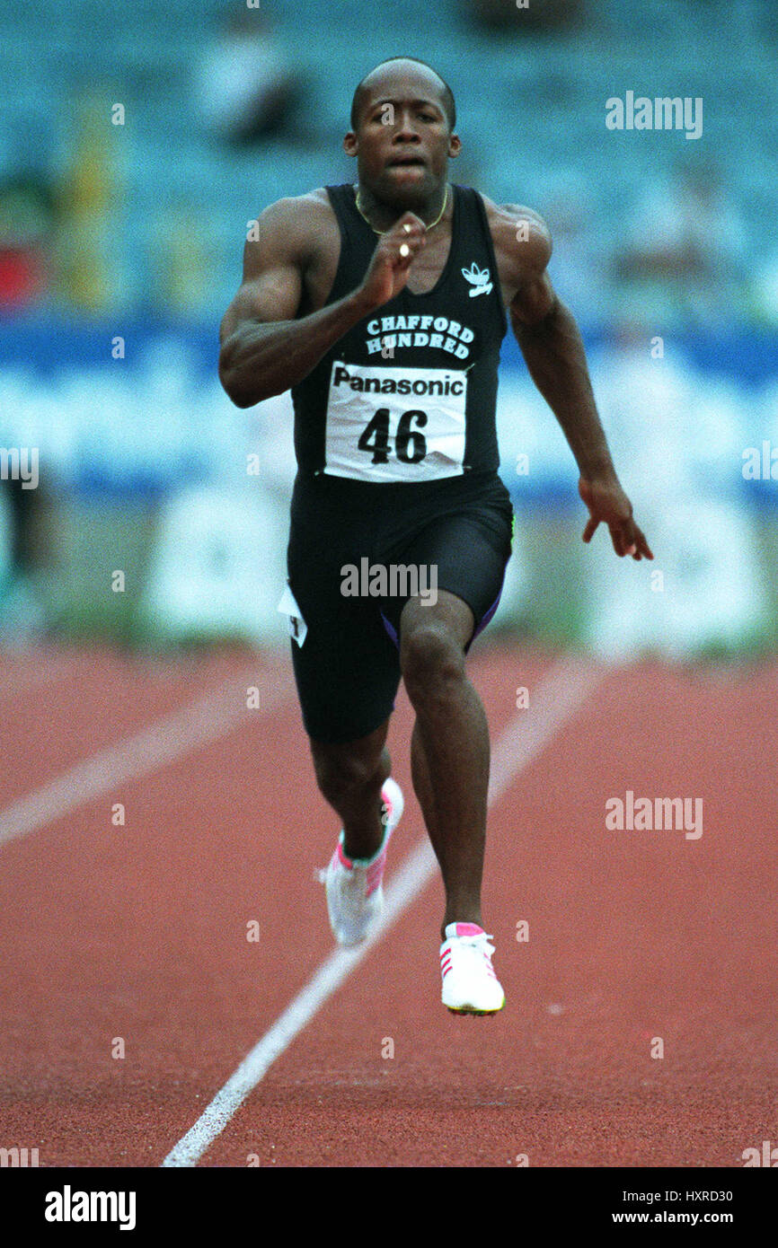 JOHN REGIS 200 m 2. August 1991 Stockfoto