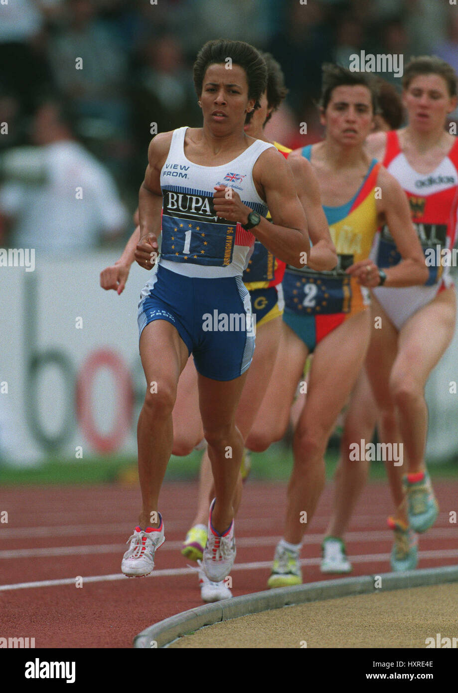 KELLY HOLMES 800 m 27. Juni 1994 Stockfoto