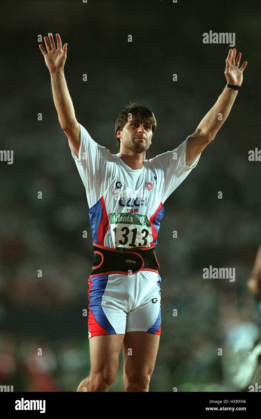 Jan Zelezny Javelin Atlanta Olympische Spiele Atlanta Usa 1 August 1996 Stockfotografie Alamy