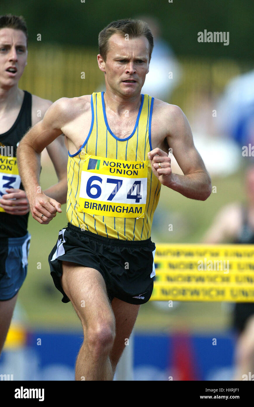 ROB DENMARK 5000 M: ALEXANDER Stadion BIRMINGHAM ENGLAND 14. Juli 2002 Stockfoto