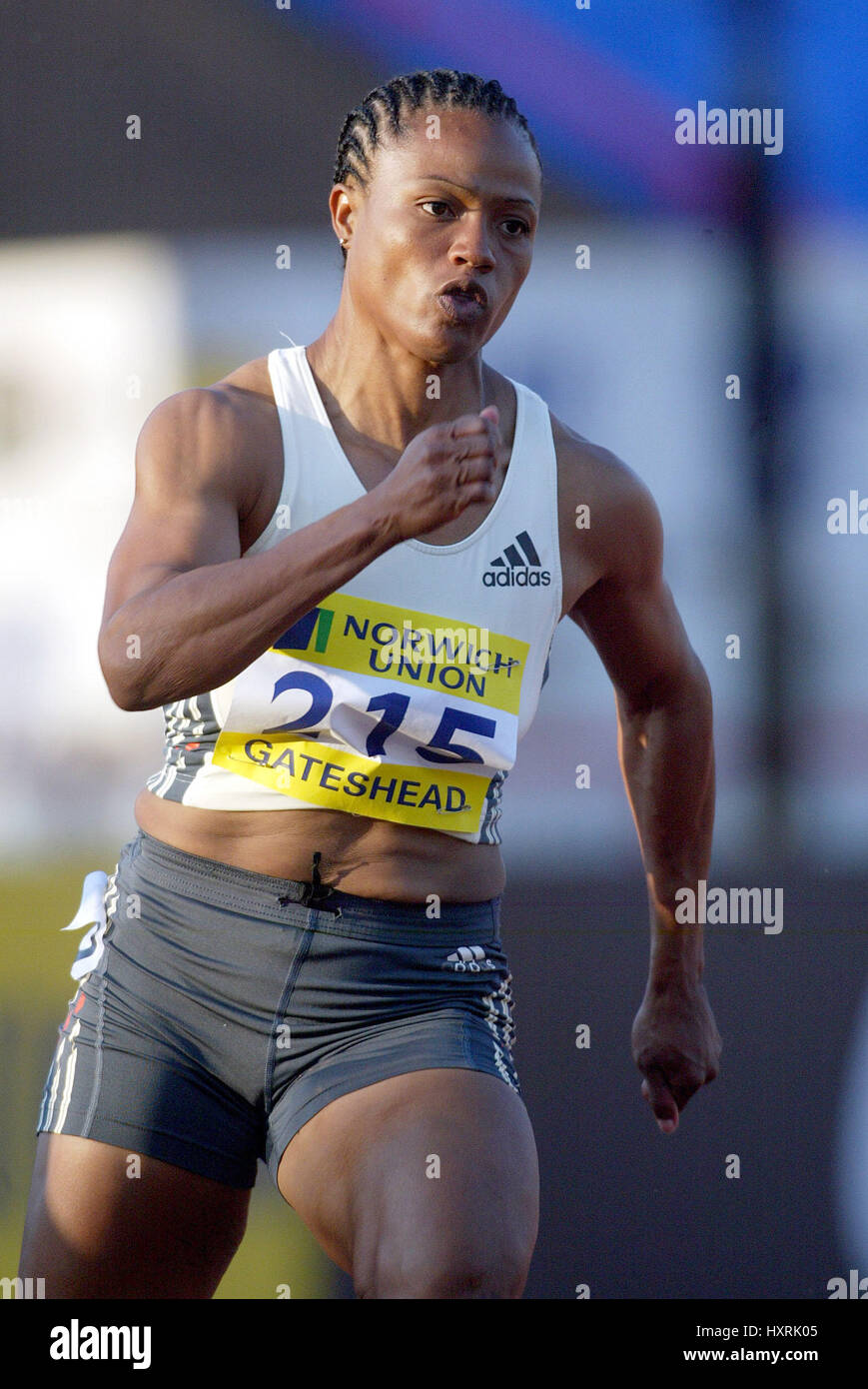 BEVERLEY MCDONALD 200 m GATESHEAD ENGLAND 13. Juli 2003 Stockfoto