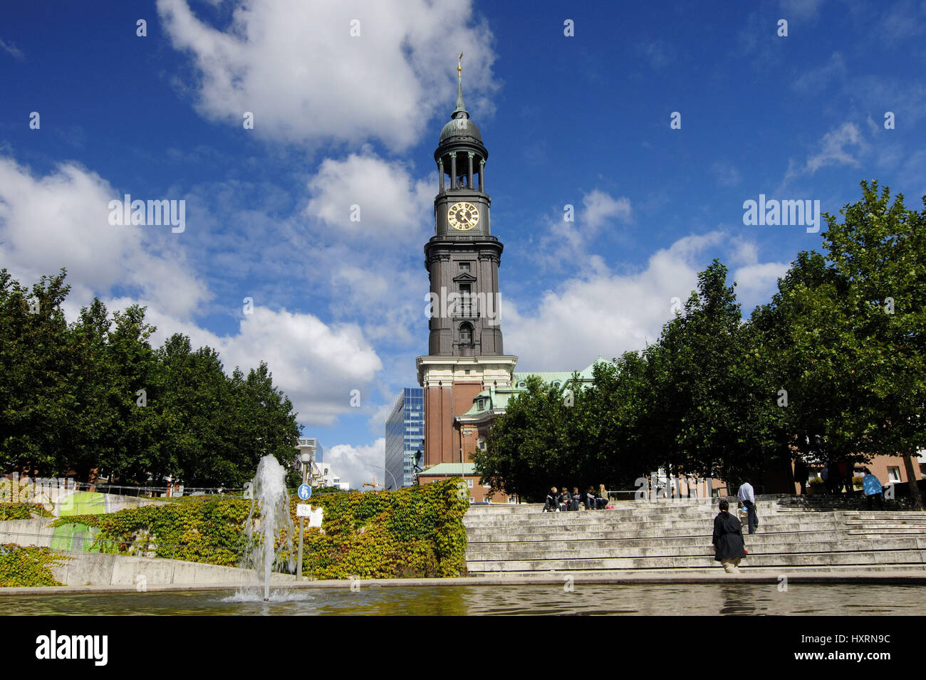 Deutschland, Hamburg, Stadt, Städte, Gro? Stadt, Gro? Städte, Tag, Tag, Reise, Hamburger Wahrzeichen, Ort von Interesse, Sehenswürdigkeiten, Kirche, c Stockfoto