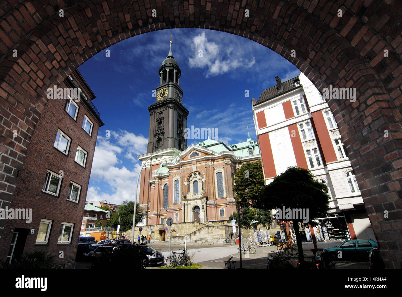 Deutschland, Hamburg, Stadt, Städte, Gro? Stadt, Gro? Städte, Tag, Tag, Reise, Hamburger Wahrzeichen, Ort von Interesse, Sehenswürdigkeiten, Kirche, c Stockfoto