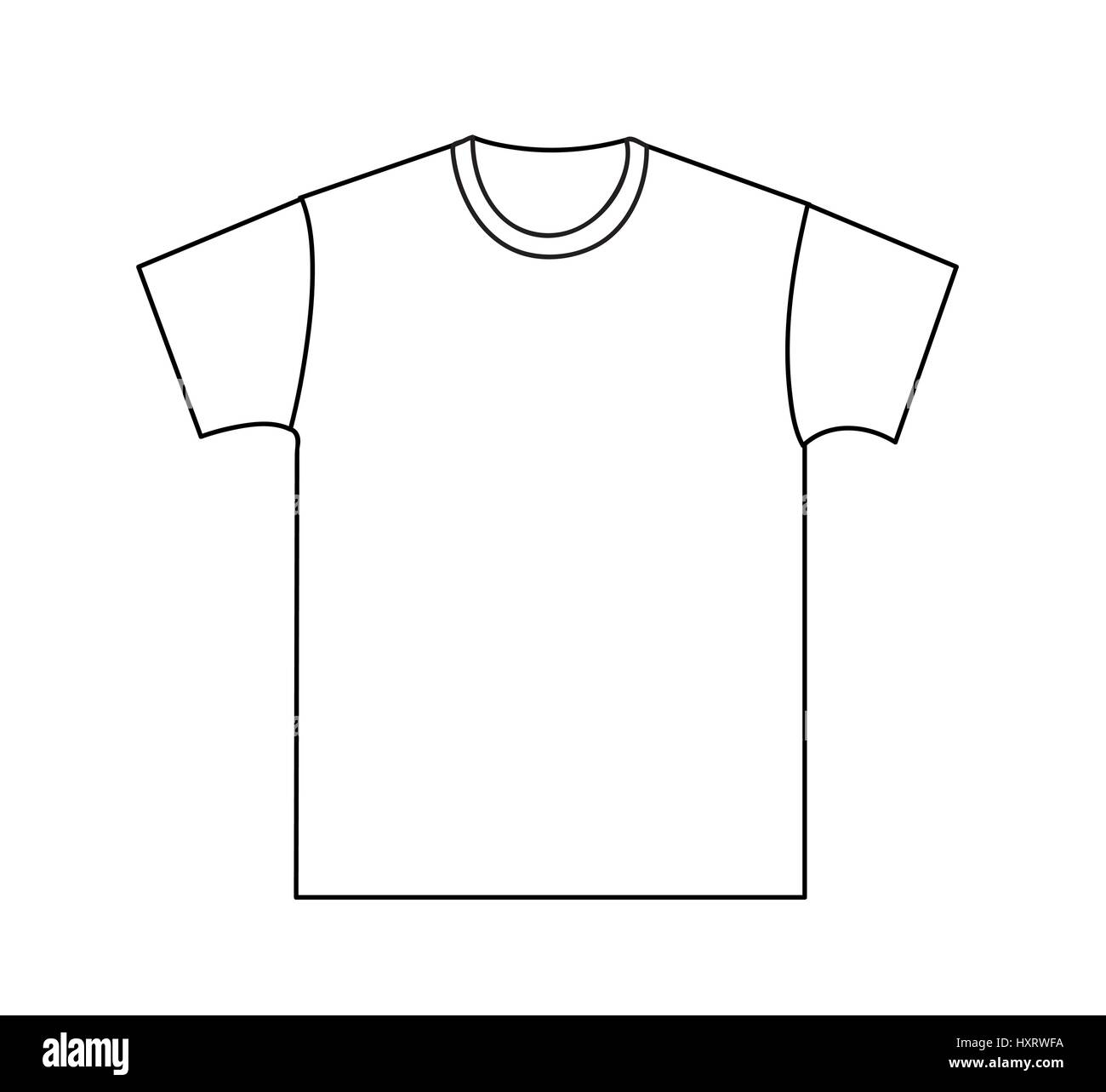 T Shirt Vorlage Leer Stock Vektorgrafik Alamy