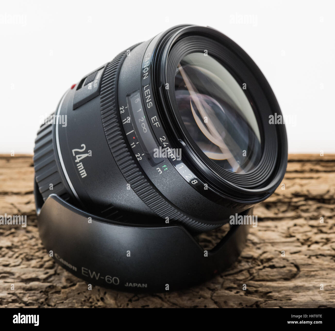 Canon EF 24mm F2. 8 Objektiv Stockfoto