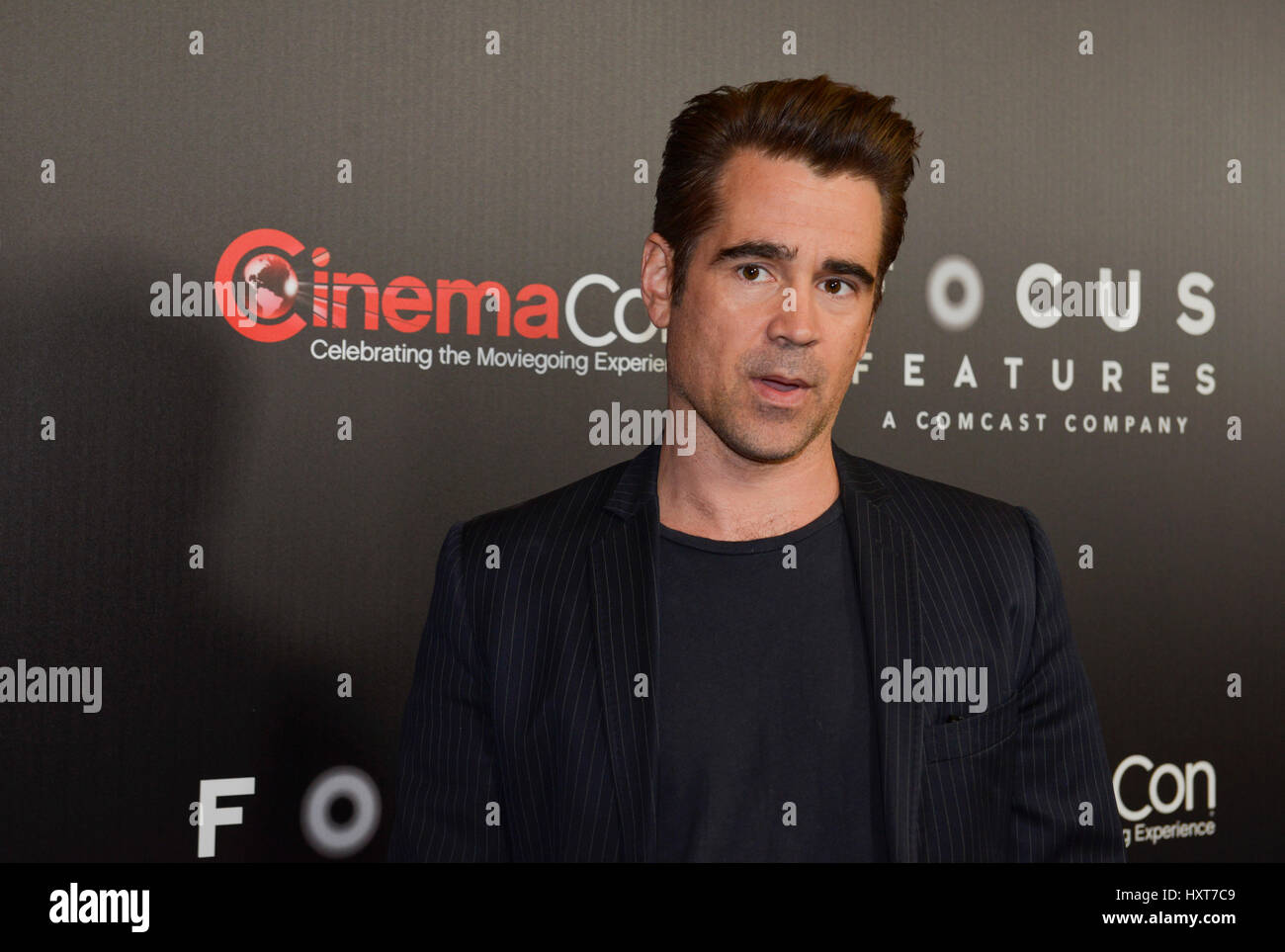 Las Vegas, NV, USA. 29. März 2017. Colin Ferrell im Kino Con 2017 Fokus bietet Mittagessen und Studio-Präsentation im Caesars Palace in Las Vegas, Nevada am 29. März 2017. Credit: Ken Howard/Medien Punch/Alamy Live-Nachrichten Stockfoto