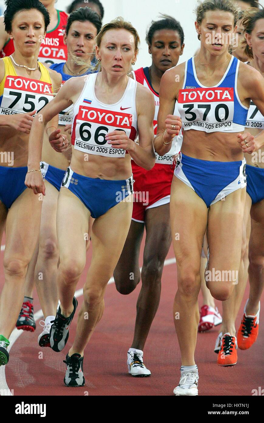 TATYANA TOMASHOVA 1500 Russland Olympiastadion HELSINKI Finnland 12. August 2005 Stockfoto