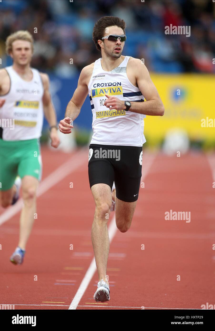 MARTYN ROONEY 400 m ALEXANDER Stadion BIRMINGHAM ENGLAND 12. Juli 2008 Stockfoto