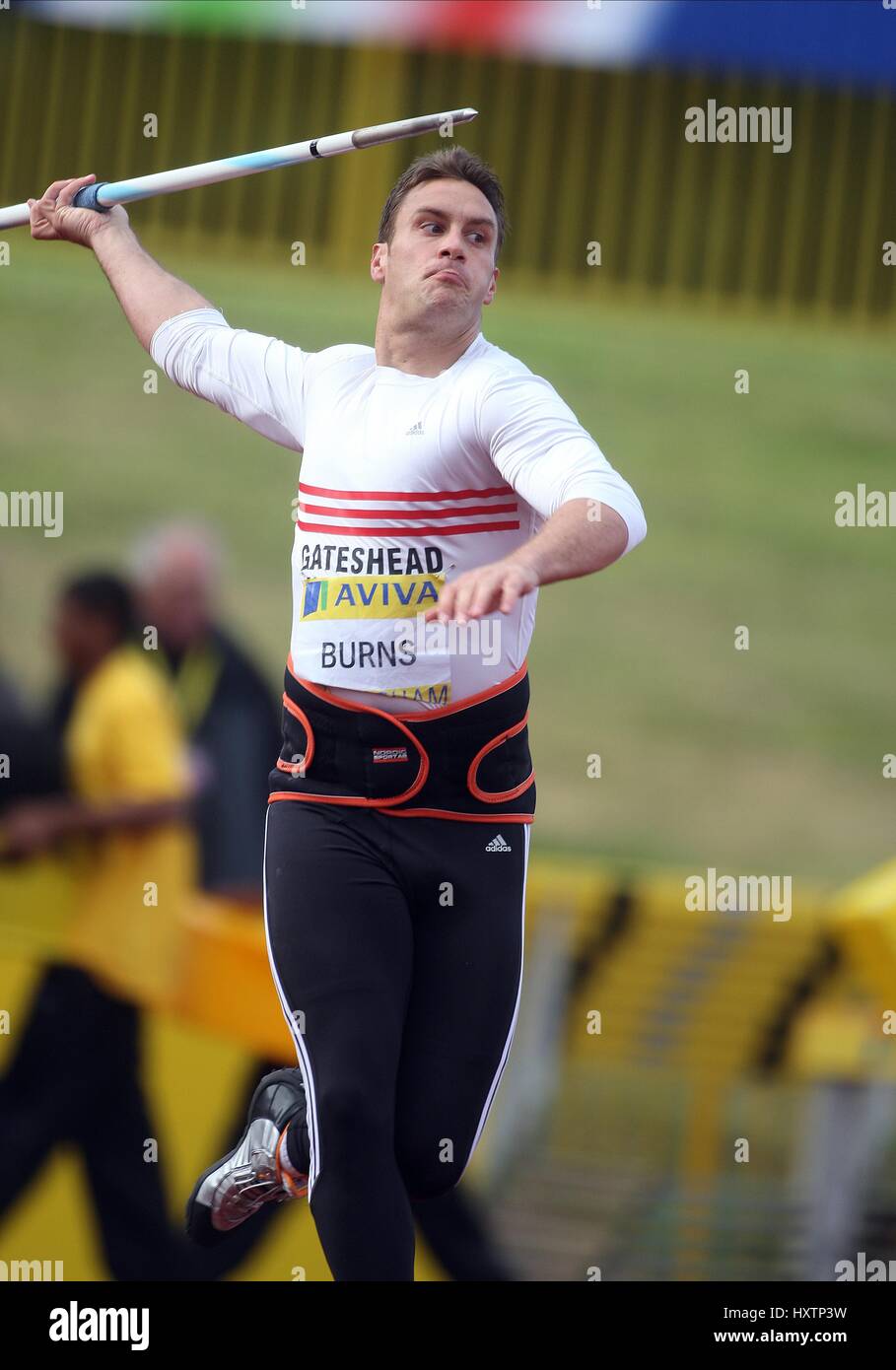 IAN BURNS JAVELIN ALEXANDER Stadion BIRMINGHAM ENGLAND 12. Juli 2008 Stockfoto