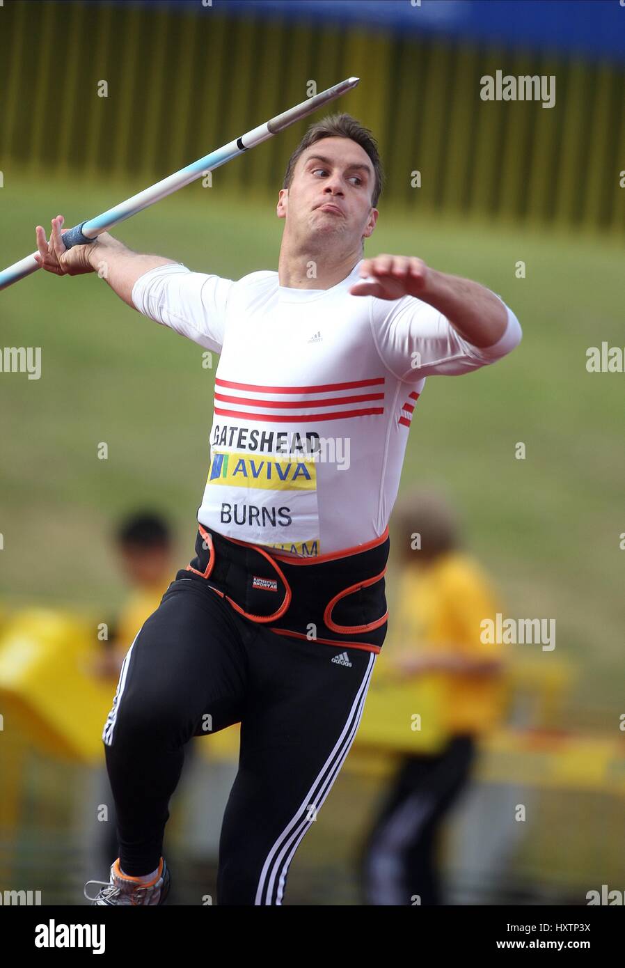 IAN BURNS JAVELIN ALEXANDER Stadion BIRMINGHAM ENGLAND 12. Juli 2008 Stockfoto