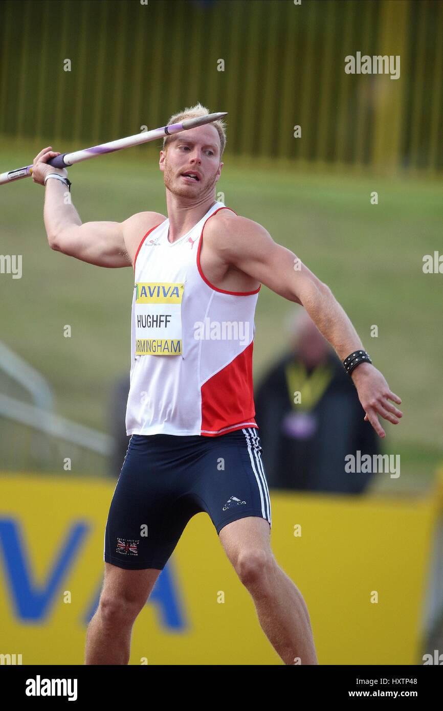 CHRIS HUGHFF JAVELIN ALEXANDER Stadion BIRMINGHAM ENGLAND 12. Juli 2008 Stockfoto