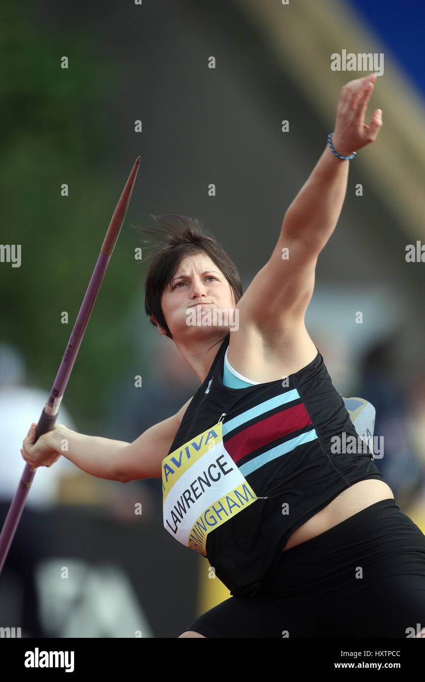 CHRISTINE LAWRENCE JAVELIN ALEXANDER Stadion BIRMINGHAM ENGLAND 13. Juli 2008 Stockfoto