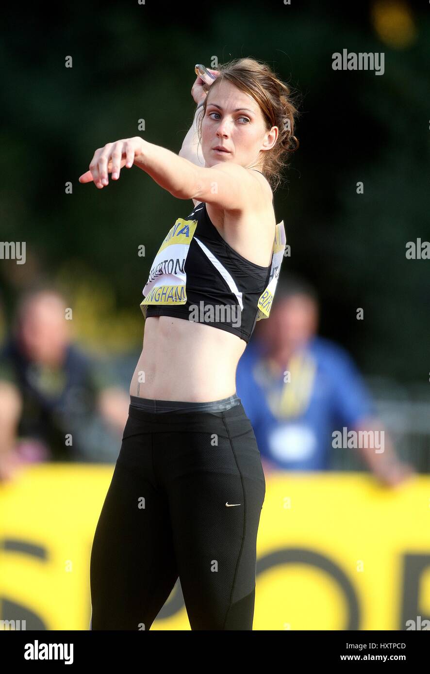 KELLY SOTHERTON JAVELIN ALEXANDER Stadion BIRMINGHAM ENGLAND 13. Juli 2008 Stockfoto