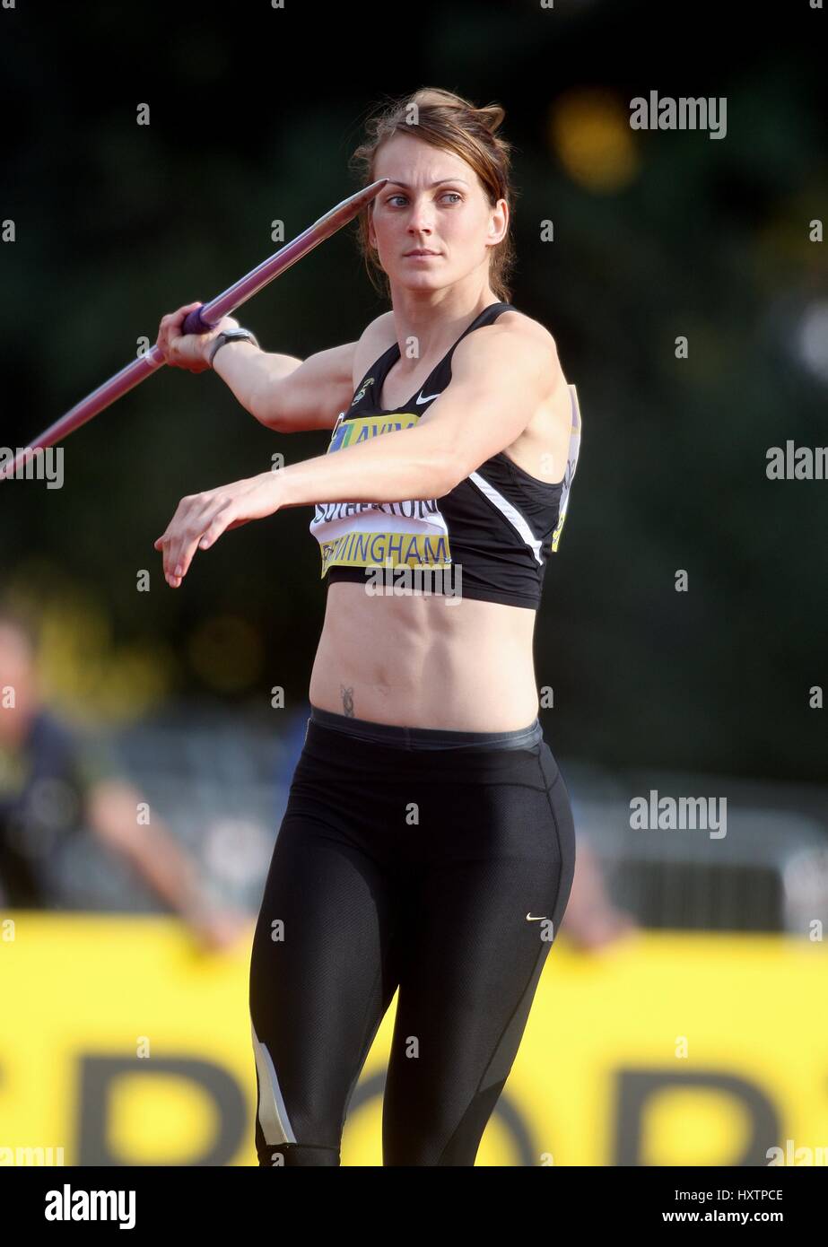 KELLY SOTHERTON JAVELIN ALEXANDER Stadion BIRMINGHAM ENGLAND 13. Juli 2008 Stockfoto