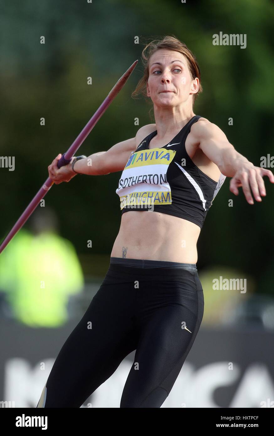 KELLY SOTHERTON JAVELIN ALEXANDER Stadion BIRMINGHAM ENGLAND 13. Juli 2008 Stockfoto