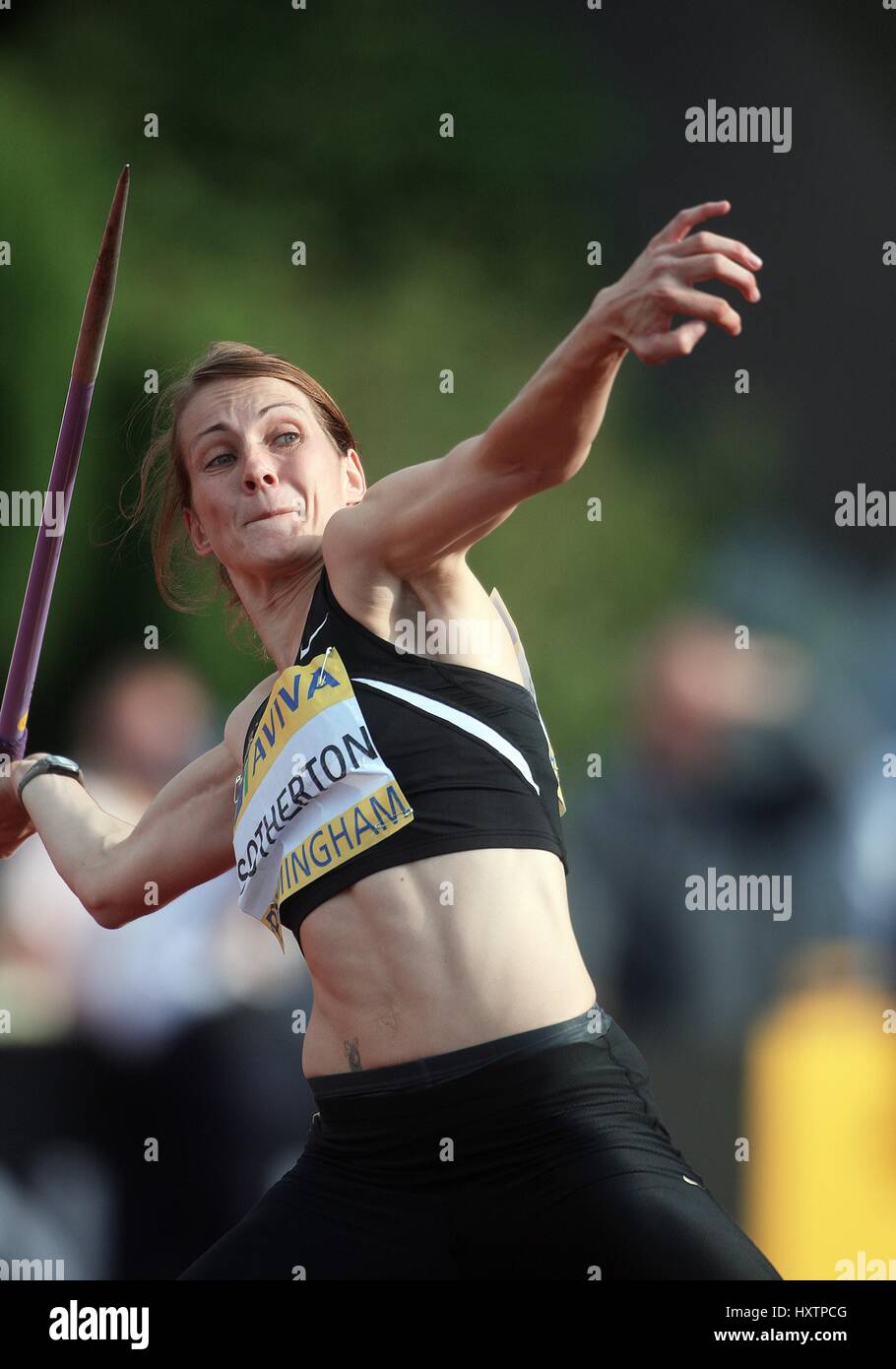KELLY SOTHERTON JAVELIN ALEXANDER Stadion BIRMINGHAM ENGLAND 13. Juli 2008 Stockfoto