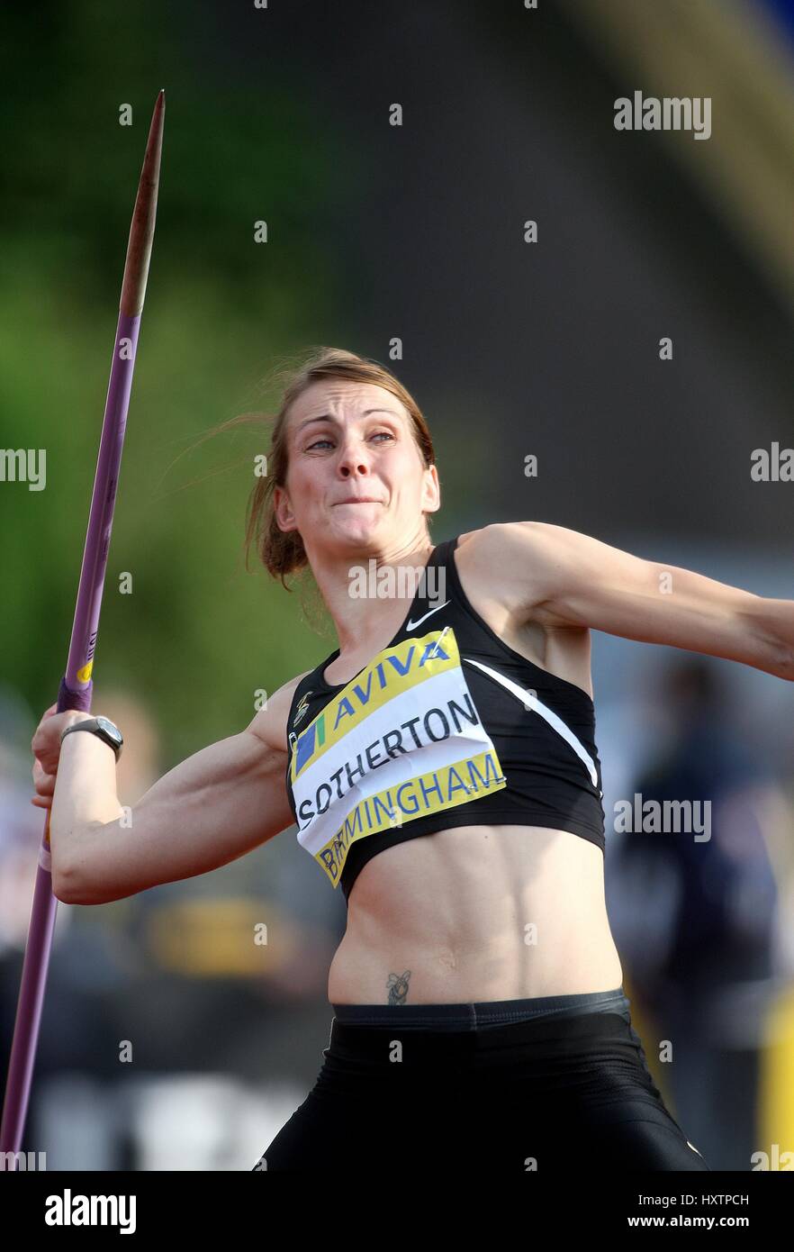 KELLY SOTHERTON JAVELIN ALEXANDER Stadion BIRMINGHAM ENGLAND 13. Juli 2008 Stockfoto