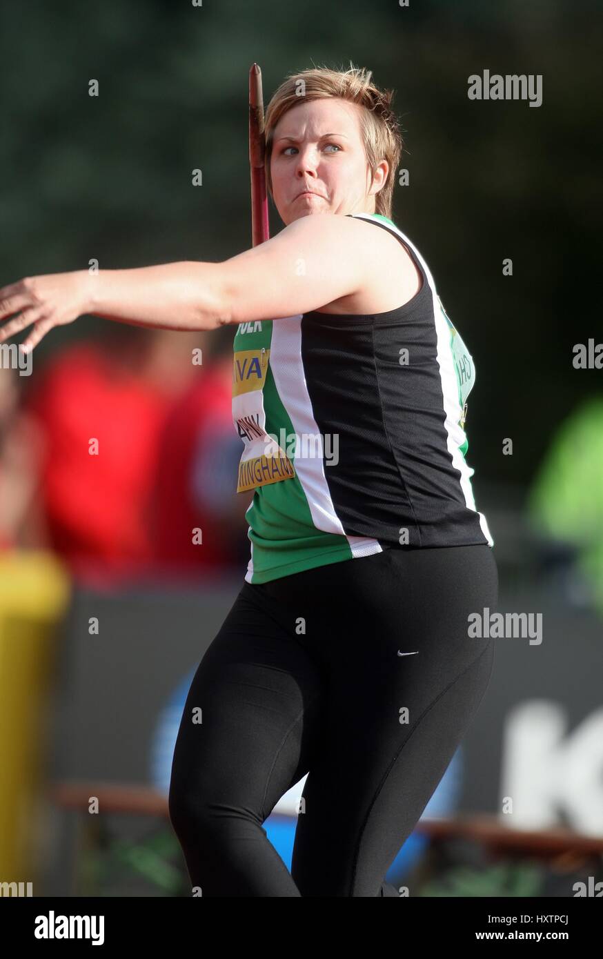 JOANNA CHAPMAN JAVELIN ALEXANDER Stadion BIRMINGHAM ENGLAND 13. Juli 2008 Stockfoto
