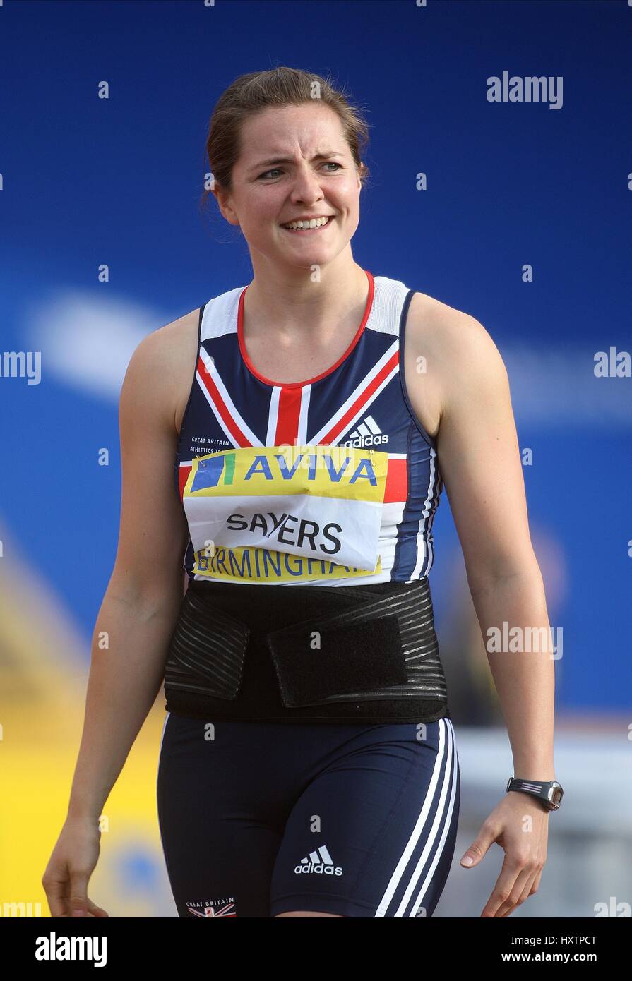 GOLDIE SAYERS JAVELIN ALEXANDER Stadion BIRMINGHAM ENGLAND 13. Juli 2008 Stockfoto