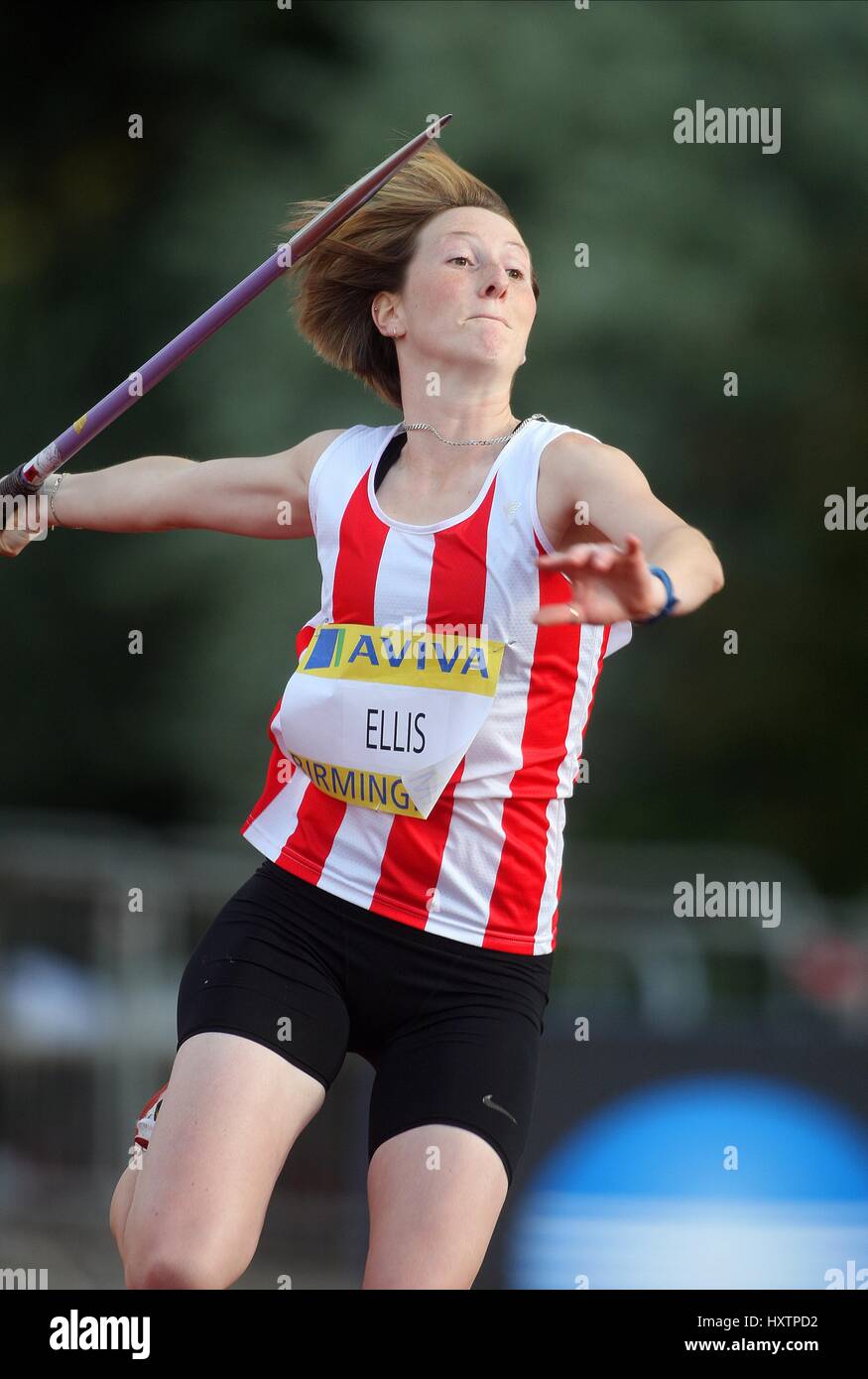 SARAH ELLIS JAVELIN ALEXANDER Stadion BIRMINGHAM ENGLAND 13. Juli 2008 Stockfoto