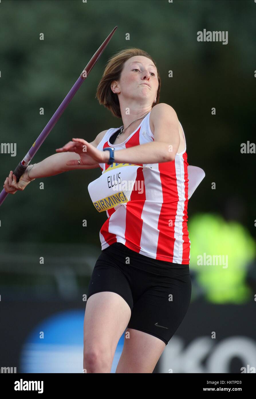 SARAH ELLIS JAVELIN ALEXANDER Stadion BIRMINGHAM ENGLAND 13. Juli 2008 Stockfoto