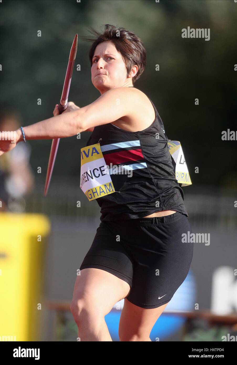 CHRISTINE LAWRENCE JAVELIN ALEXANDER Stadion BIRMINGHAM ENGLAND 13. Juli 2008 Stockfoto
