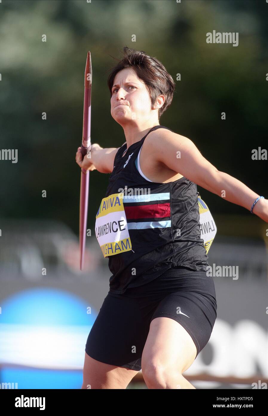 CHRISTINE LAWRENCE JAVELIN ALEXANDER Stadion BIRMINGHAM ENGLAND 13. Juli 2008 Stockfoto