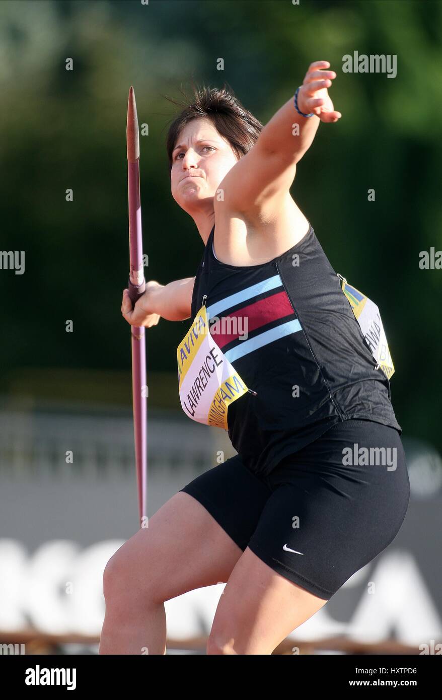 CHRISTINE LAWRENCE JAVELIN ALEXANDER Stadion BIRMINGHAM ENGLAND 13. Juli 2008 Stockfoto