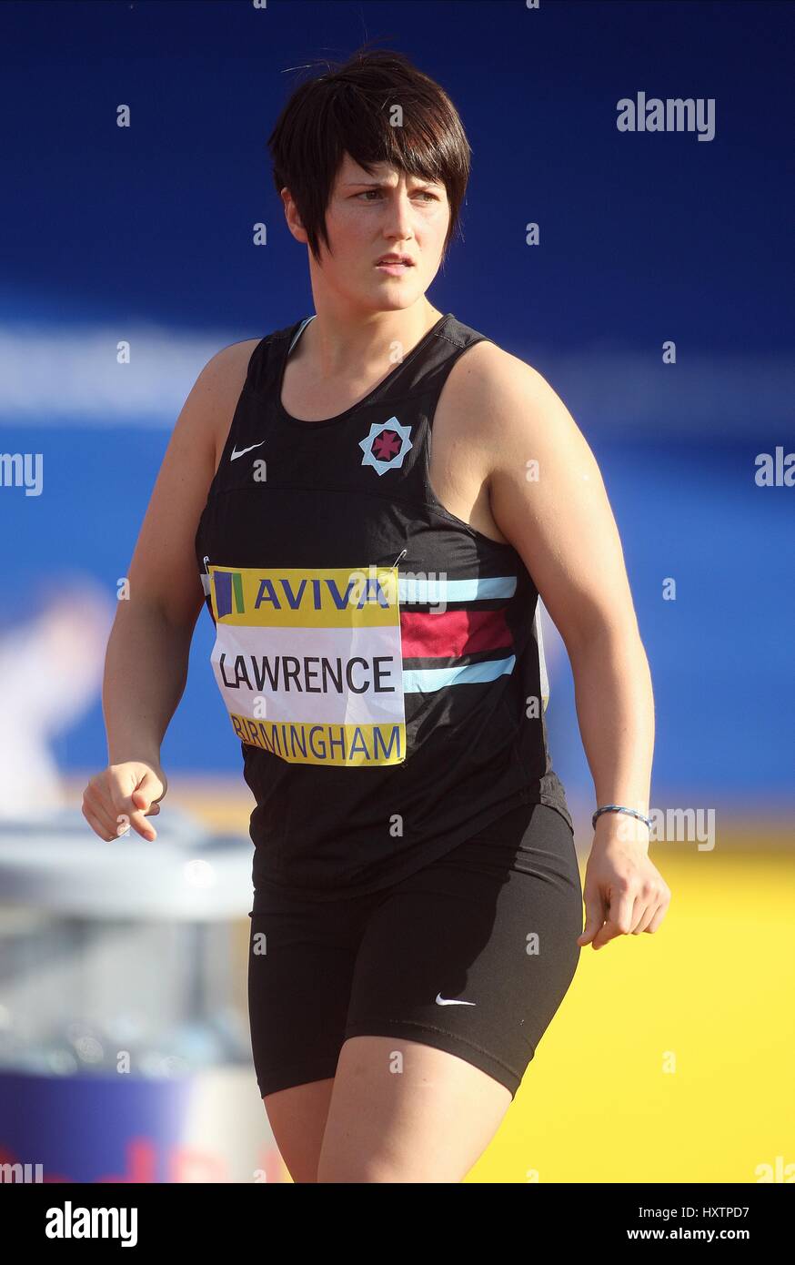 CHRISTINE LAWRENCE JAVELIN ALEXANDER Stadion BIRMINGHAM ENGLAND 13. Juli 2008 Stockfoto