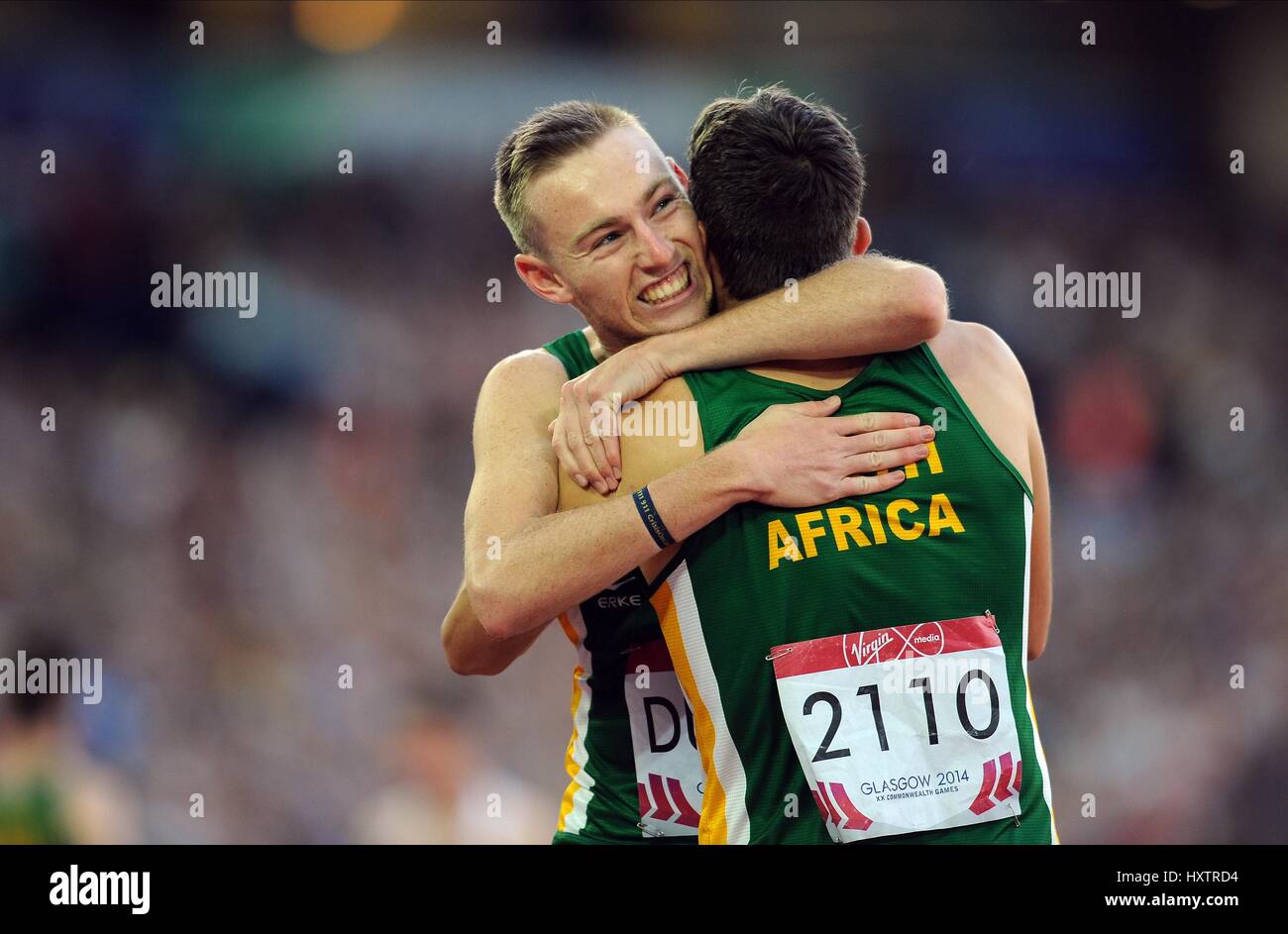 C TOIT FRANIE VAN DER MARWE Männer PARA-SPORT 100 M Männer-PARA-SPORT 100M T37 HAMPDEN PARK GLASGOW Schottland 28. Juli 2014 Stockfoto
