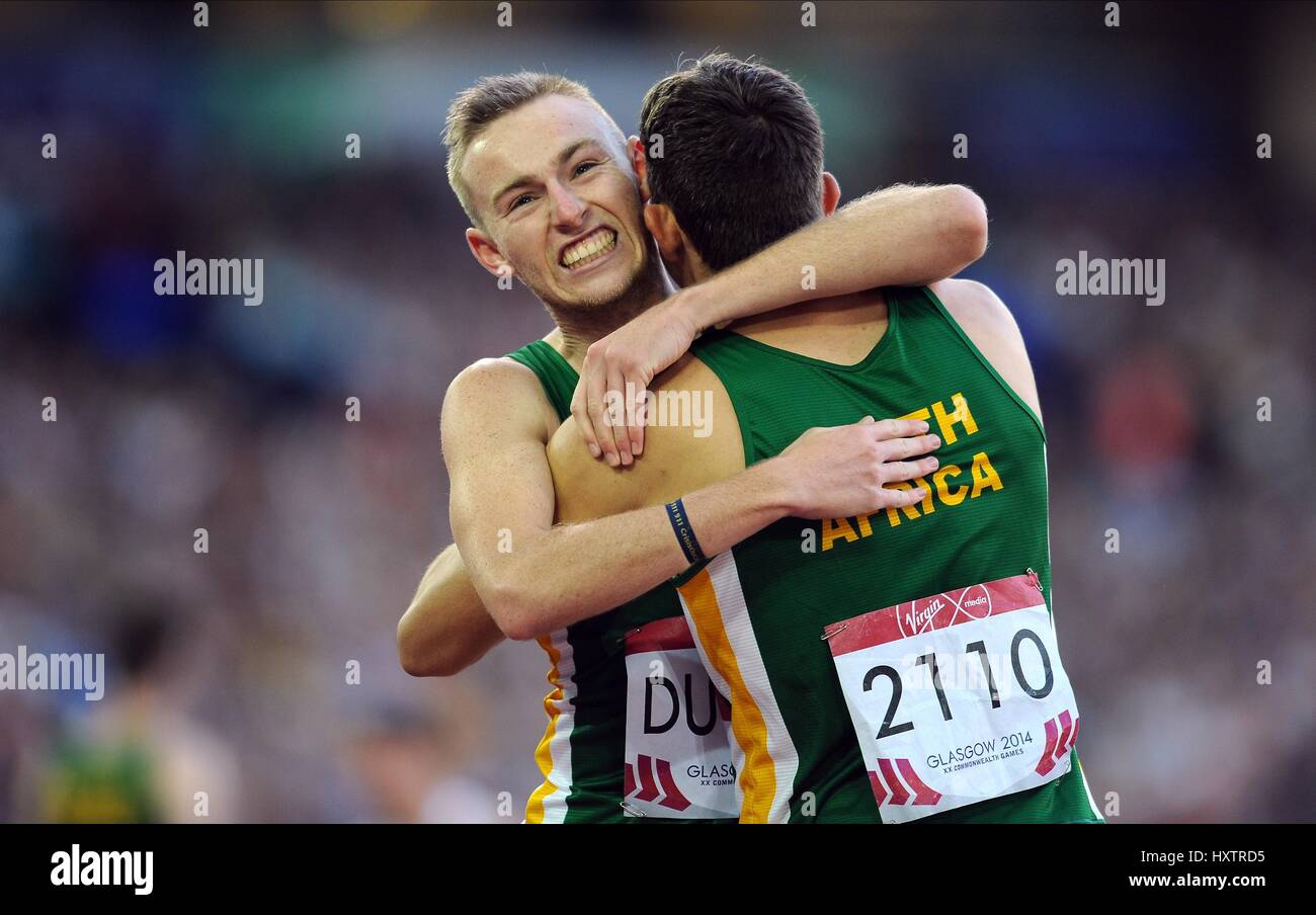 C TOIT FRANIE VAN DER MARWE Männer PARA-SPORT 100 M Männer-PARA-SPORT 100M T37 HAMPDEN PARK GLASGOW Schottland 28. Juli 2014 Stockfoto