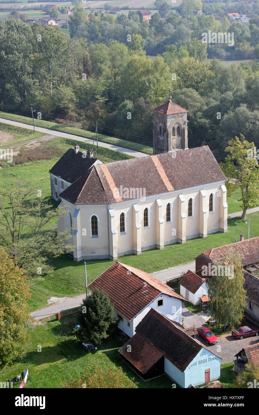 Pfarrkirche des Heiligen Antonius von Padua in Bukevje, Kroatien Stockfoto