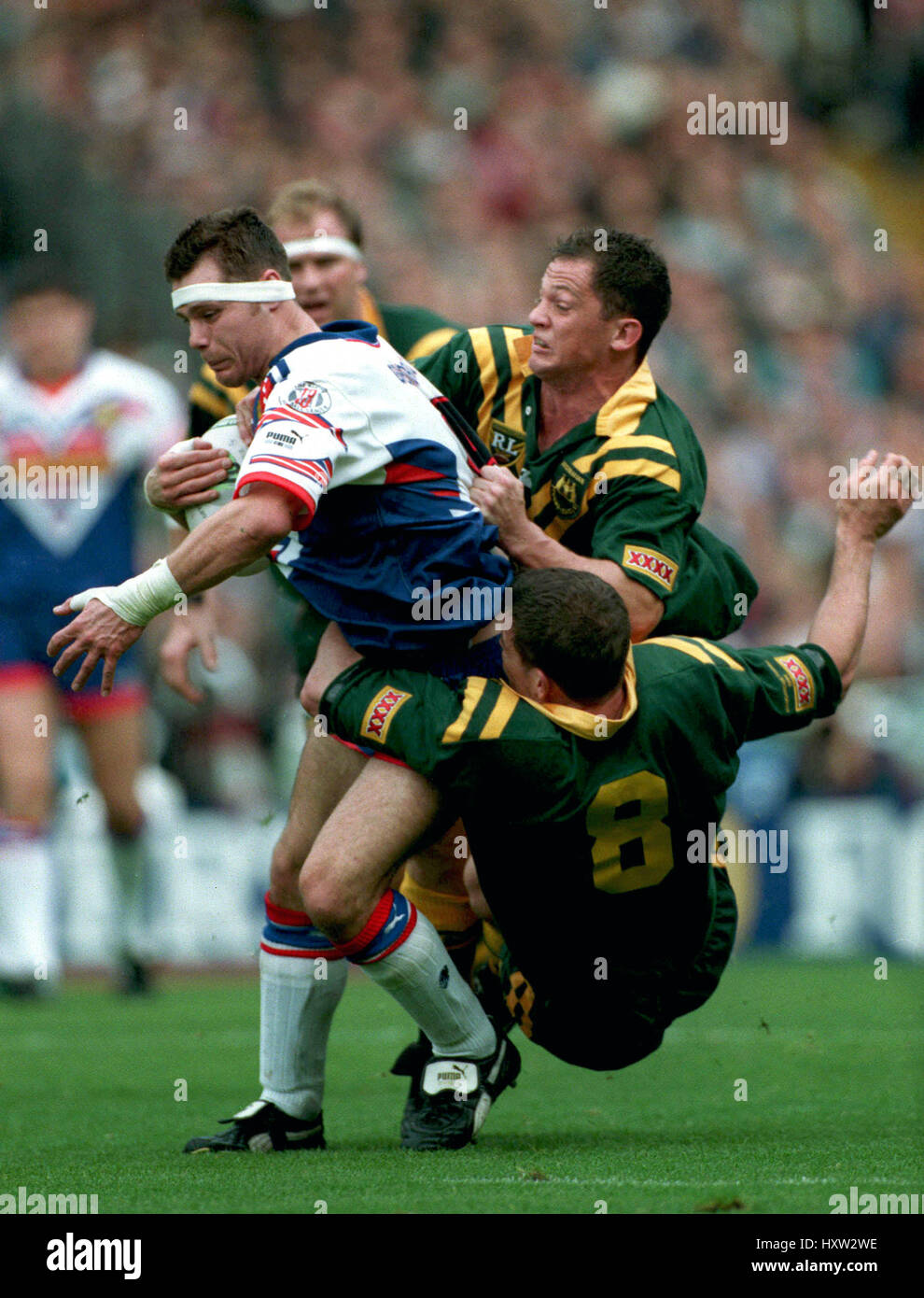 LEE JACKSON trägt zwei Großbritannien V Australien 22. Oktober 1994 Stockfoto