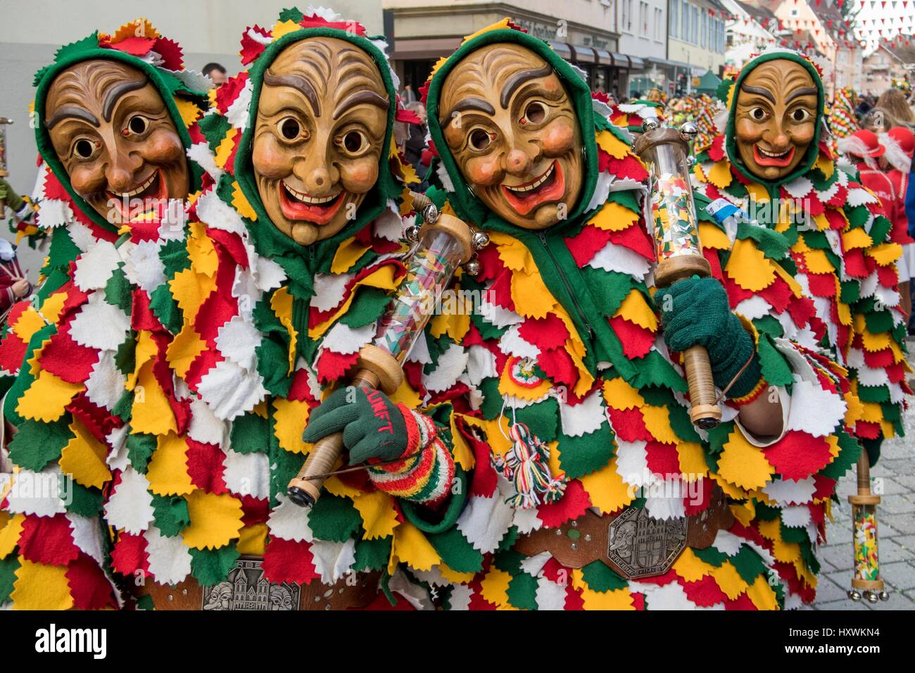 Große Fasendumzug, alemannischen Karneval, Karneval Prozession, Oberkirch, Ortenaukreis, Baden-Württemberg, Deutschland Stockfoto