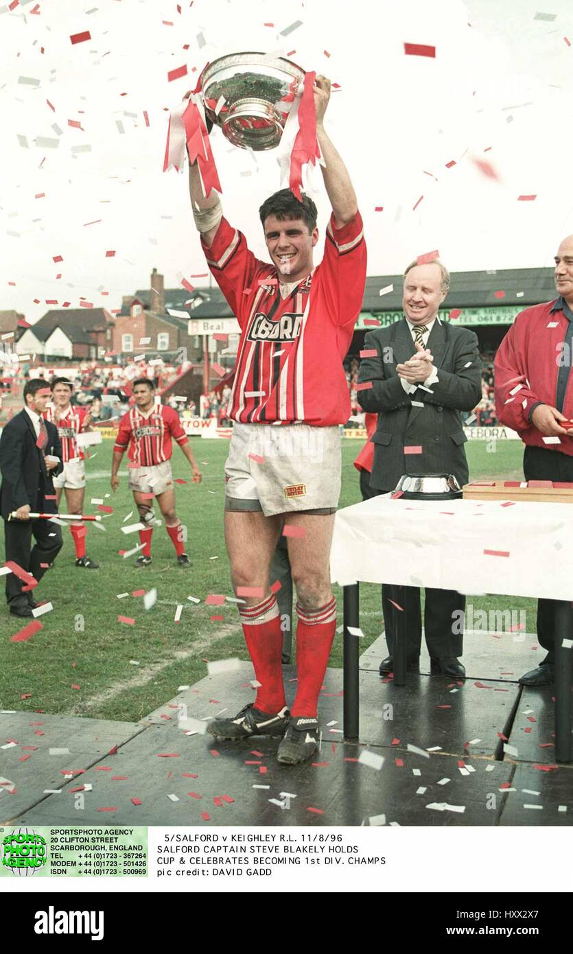 STEVE BLAKELY SALFORD V KEIGHLEY COUGARS 11. August 1996 Stockfoto