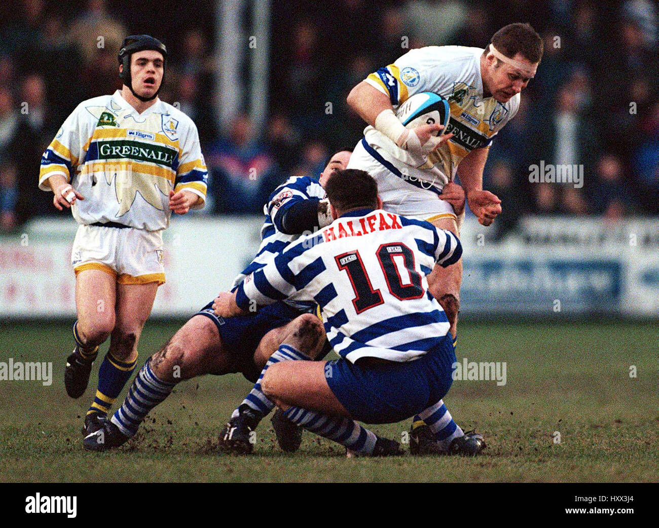 MARK JONES & KETTERIDGE HALIFAX V WARRINGTON 14. Januar 1996 Stockfoto