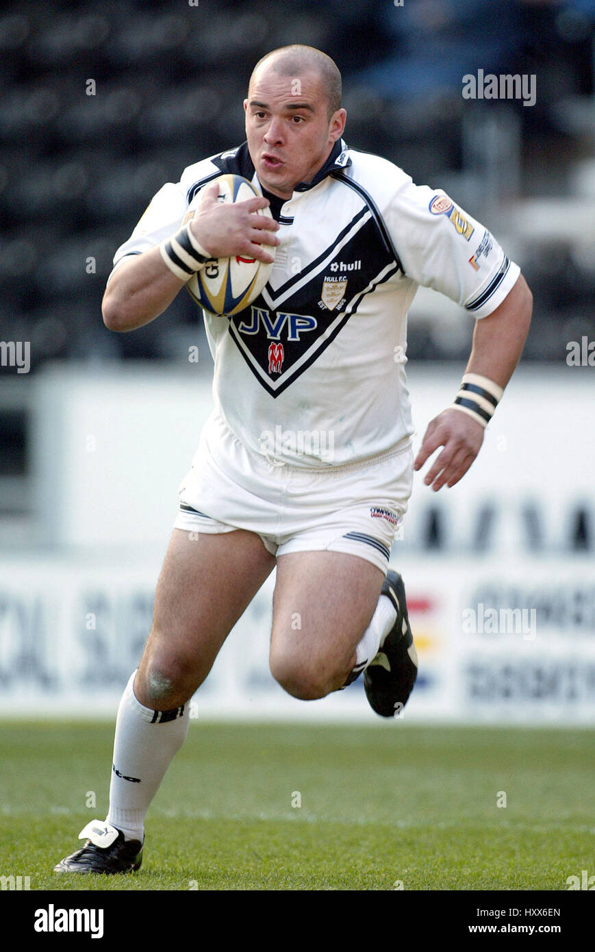 PAUL KING. HULL FC KINGSTON COMM Stadion Rumpf 23. März 2003 Stockfoto